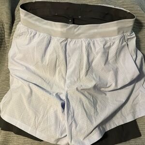 Lululemon Workout Shorts Lined, Size L, Like New, Lavender